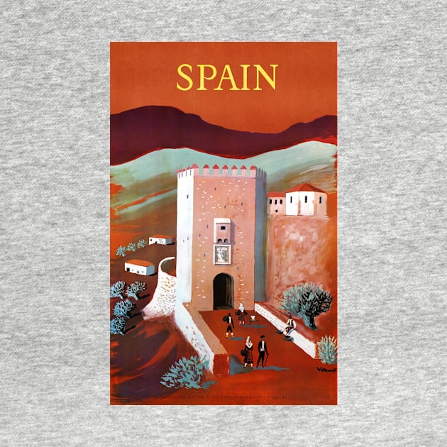 Vintage Travel Poster Spain by vintagetreasure